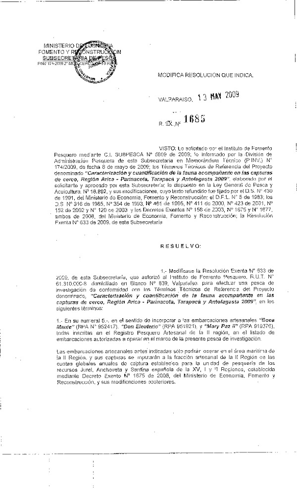 r ex pinv 1685-09 mod r 633-09 ifop fauna acompanante i-ii.pdf