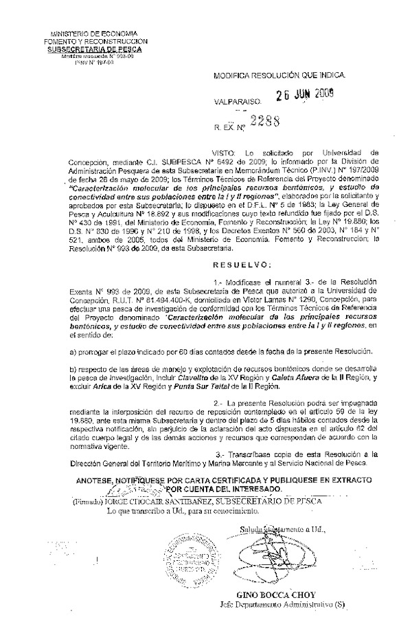 r ex pinv 2288-09 mod r 993-09 u de concepcion bentonicos i-ii.pdf