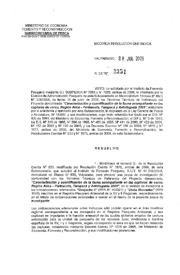 r ex pinv 2351-09 mod r 633-09 ifop fauna acompanante xv-ii.pdf