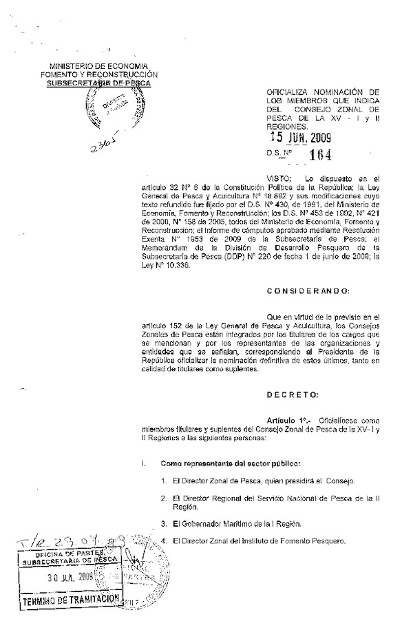 ds 164-09 oficializa nominacion czp xvi-ii.pdf