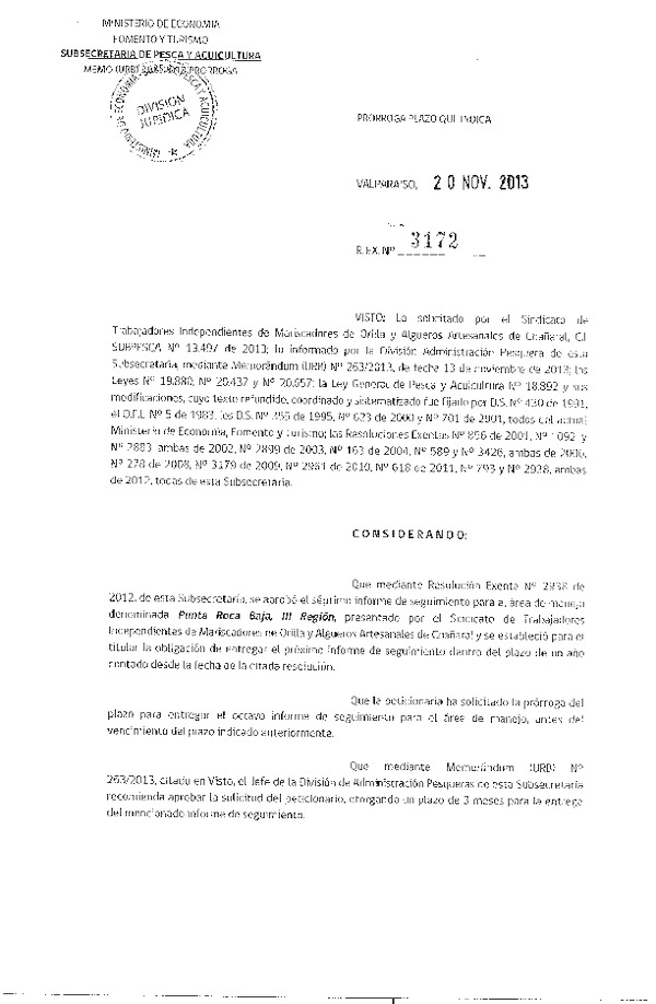 Res. Ex. N° 2538-2017 Declara Caducidad de Plan de Manejo. Deja sin Efecto Resoluciones que Señala.