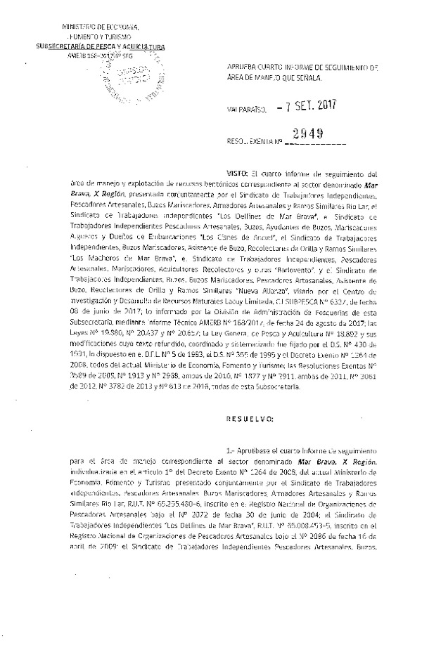 Res. Ex. N° 2949-2017 4° Seguimiento.