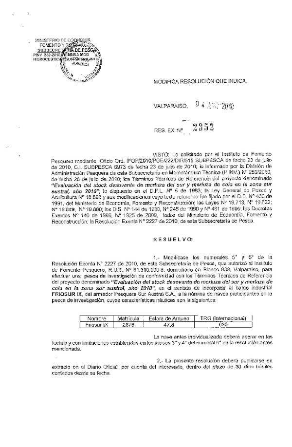 r ex pinv 2352-2010 mod r 2227-2010 ifop merluza del sur y merluza de cola x-xi.pdf