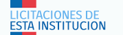 Licitaciones de esta institución