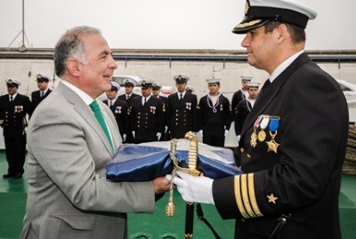 entrega de pabellón