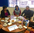 Autoridad zonal se reúne con representantes locales