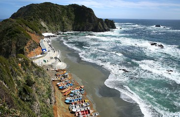 Caleta Estaquilla, región de Los Lagos